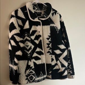 Wrangler Black and White Teddy Jacket